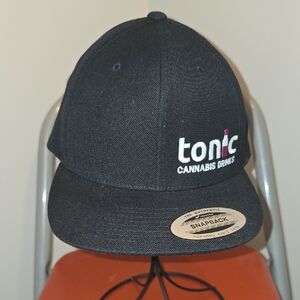 Sport-Tek Black Snapback Hat TONIC CANNABIS DRINKS 420